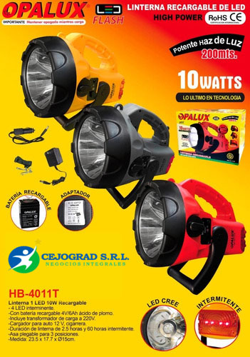 OPALUX RECARGABLE HIGH POWER